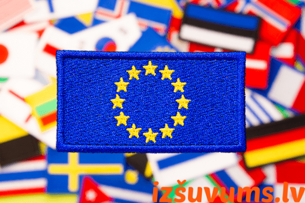 Uzšuve Eiropas Savienības karogs