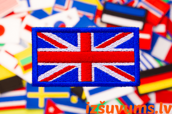 Uzšuve Lielbritānijas karogs