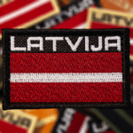 Uzšuve Latvijas karogs ar uzrakstu - Image 5