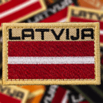 Uzšuve Latvijas karogs ar uzrakstu - Image 4