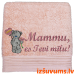 Izšuvums Mātes dienā - Lacītis ar gaisa balonu