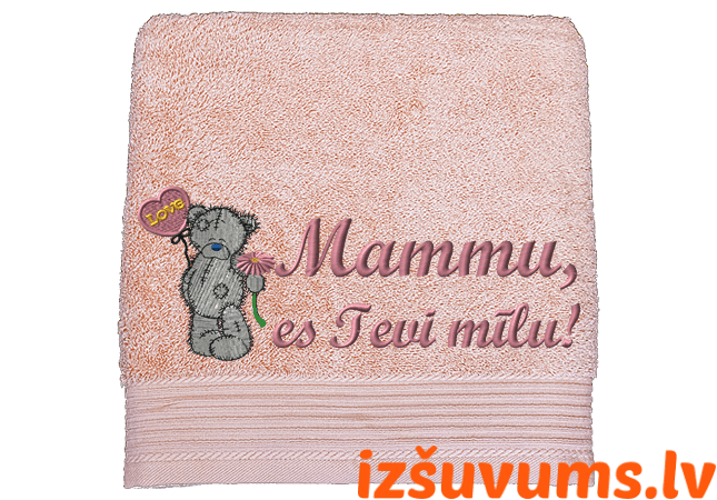 Izšuvums Mātes dienā - Lacītis ar gaisa balonu